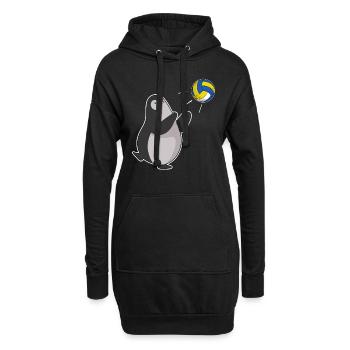 Équipe de volleyball de plage Volleyball Sports de balle - Sweat-shirt à capuche long Femme - noir - Devant