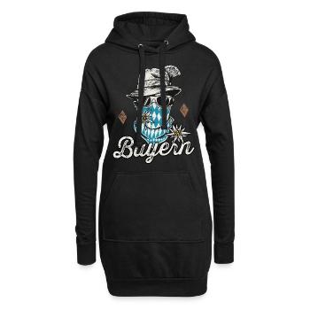 Freistaat Bayern T-Shirt Herren Bayrische Tracht - Hoodie-Kleid - Schwarz - Vorne