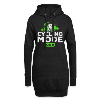 Mode vélo sur les cyclistes de vélo de route - Sweat-shirt à capuche long Femme - noir - Devant