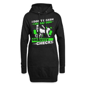 Ich stürze nicht ab Ich mache zufällige - Hoodie-Kleid - Schwarz - Vorne