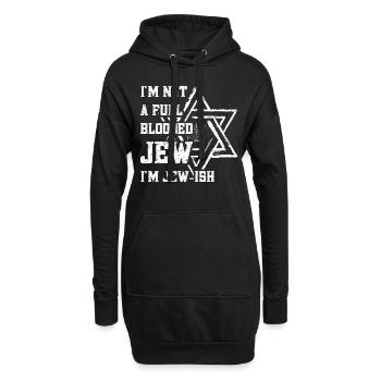 Judentum Israelitischer Hannukka Channuka - Hoodie-Kleid - Schwarz - Vorne