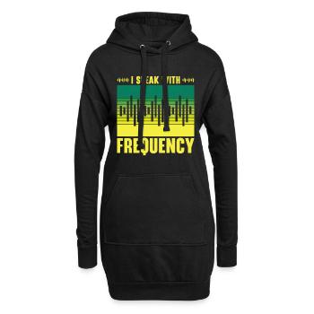 Funk Amateur Funker Funken Radio Hobby Cadeau - Sweat-shirt à capuche long Femme - noir - Devant