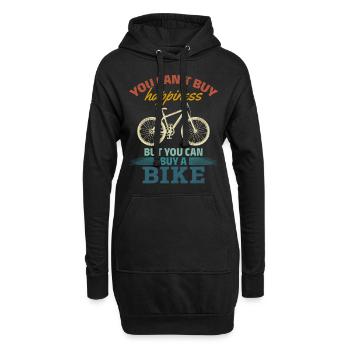 Vélo de montagne Vous ne pouvez pas acheter de la chance, mais - Sweat-shirt à capuche long Femme - noir - Devant