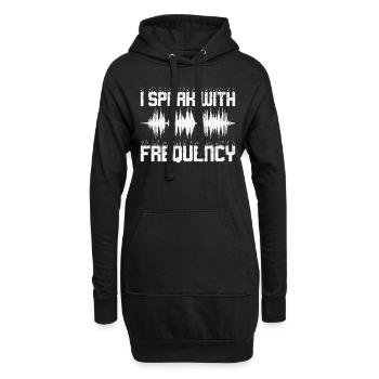 Funk Amateur Funker Funken Radio Hobby Cadeau - Sweat-shirt à capuche long Femme - noir - Devant