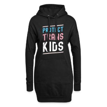 Transgenre Tshirt Transsexual Pride - Sweat-shirt à capuche long Femme - noir - Devant