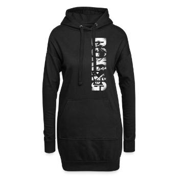 Boxe Boxe Vintage - Sweat-shirt à capuche long Femme - noir - Devant