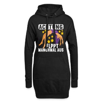 Turnen Turner - Hoodie-Kleid - Schwarz - Vorne