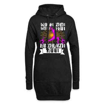 Turnen Turner - Hoodie-Kleid - Schwarz - Vorne