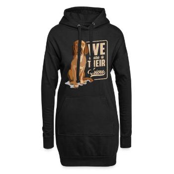 Militant des droits des animaux Végétalien Végétarien Amoureux des animaux Animal - Sweat-shirt à capuche long Femme - noir - Devant