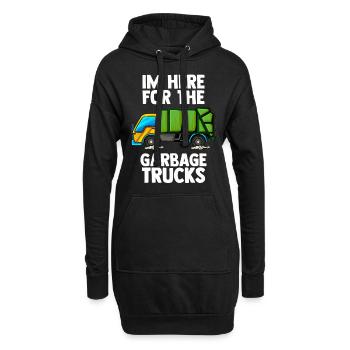 Müllauto Müllmann Entsorgung Recycling Garbage - Hoodie-Kleid - Schwarz - Vorne