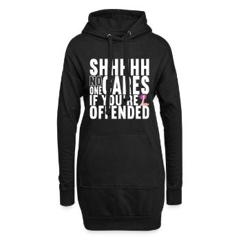 Lustige Sprüche Witzige Sprüche - Hoodie-Kleid - Schwarz - Vorne