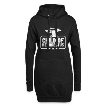Forgeron Maréchal-ferrant Enclume Fer Forgé - Sweat-shirt à capuche long Femme - noir - Devant