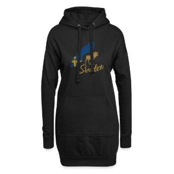 Sweden Schweden - Hoodie-Kleid - Schwarz - Vorne