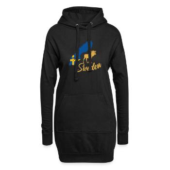 Sweden Schweden - Hoodie-Kleid - Schwarz - Vorne