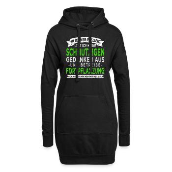 Hobbygärtner Landschaftsgärtner Gartenbau - Hoodie-Kleid - Schwarz - Vorne