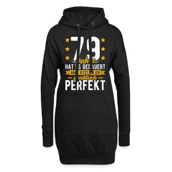 79 Geburtstag Mann 79er 79ter Ich bin 79 Jahre alt - Hoodie-Kleid - Schwarz - Vorne