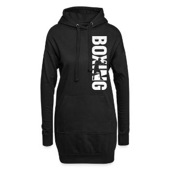 Boxe Boxe Vintage - Sweat-shirt à capuche long Femme - noir - Devant