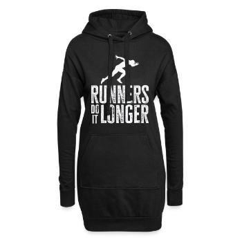 Jogger Runner Marathon Jogging Ski de fond - Sweat-shirt à capuche long Femme - noir - Devant