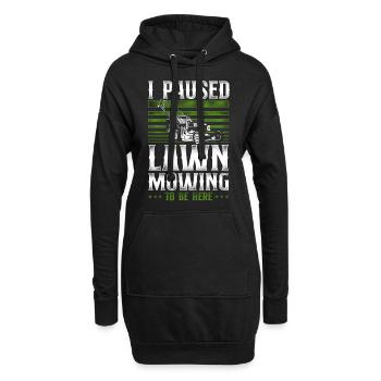 Lawn Mower Mowing Dad Father - Hoodie-Kleid - Schwarz - Vorne