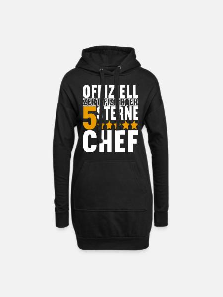 Abteilungsleiter Chef - Hoodie-Kleid - Schwarz