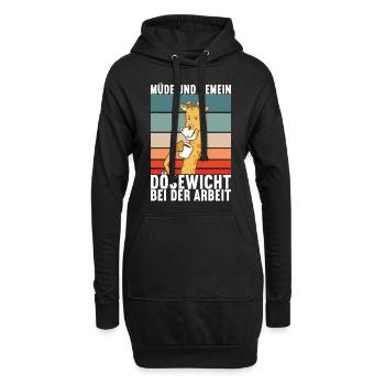 Lustige Sprüche Witzige Sprüche - Hoodie-Kleid - Schwarz - Vorne