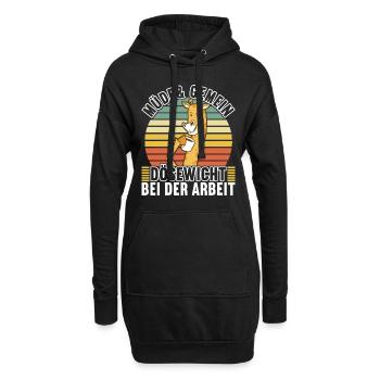 Lustige Sprüche Witzige Sprüche - Hoodie-Kleid - Schwarz - Vorne