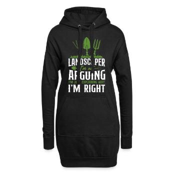 Landscaper Landscaping Landscape - Hoodie-Kleid - Schwarz - Vorne