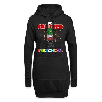Monster Truck Dinosaurier Vorschule I Geschenk - Hoodie-Kleid - Schwarz - Vorne
