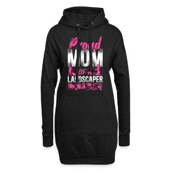 Landscaper Landscaping Landscape - Hoodie-Kleid - Schwarz - Vorne
