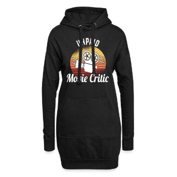 Critique de film Critique de film Long métrage - Sweat-shirt à capuche long Femme - noir - Devant