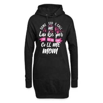 Landscaper Landscaping Landscape - Hoodie-Kleid - Schwarz - Vorne
