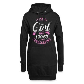 Paysagiste Aménagement Paysager - Sweat-shirt à capuche long Femme - noir - Devant