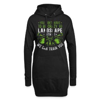 Paysagiste Aménagement Paysager - Sweat-shirt à capuche long Femme - noir - Devant