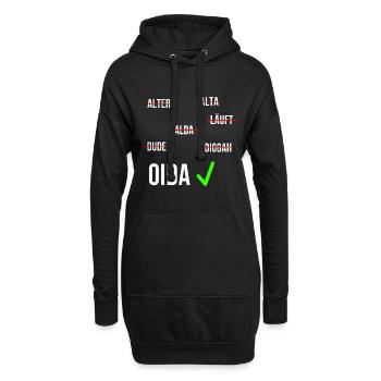 Österreich Flagge Wien Tirol Steiermark Austria - Hoodie-Kleid - Schwarz - Vorne