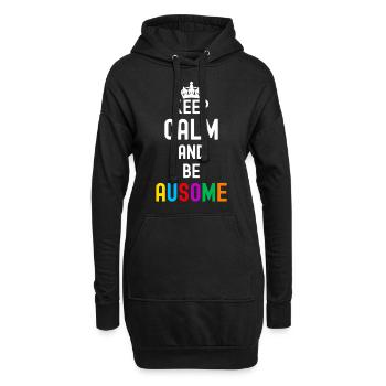 Autismus - Hoodie-Kleid - Schwarz - Vorne