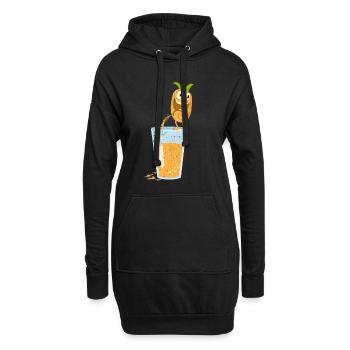 Ananas Tropical Hawaii Cadeau Enfants Hommes Fruit - Sweat-shirt à capuche long Femme - noir - Devant