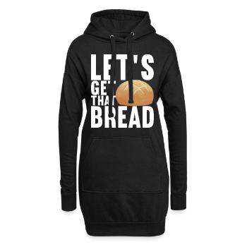 Get that Bread - Hoodie-Kleid - Schwarz - Vorne