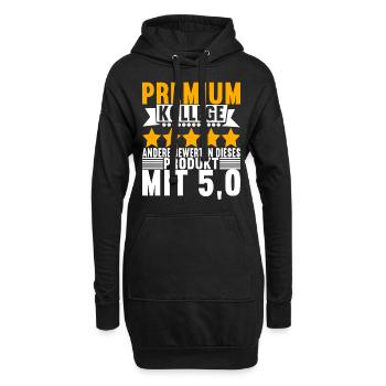 Abschiedsgeschenk Jobwechsel Kollege - Hoodie-Kleid - Schwarz - Vorne