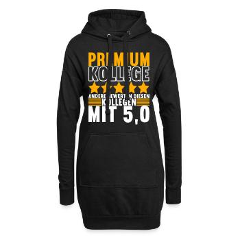 Abschiedsgeschenk Jobwechsel Kollege - Hoodie-Kleid - Schwarz - Vorne