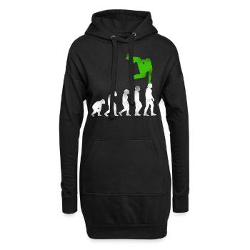 Parkour Free Running Traceur - Hoodie-Kleid - Schwarz - Vorne