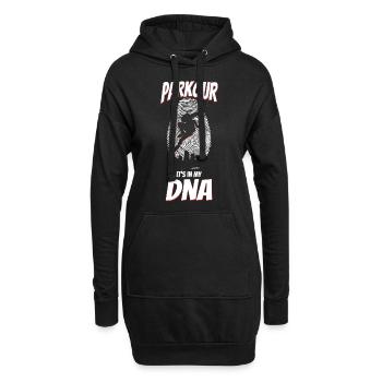 Parkour Free Running Traceur Dna - Hoodie-Kleid - Schwarz - Vorne