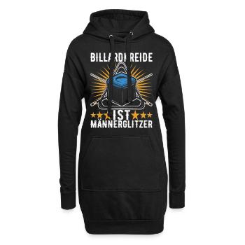 Pool Billard - Hoodie-Kleid - Schwarz - Vorne