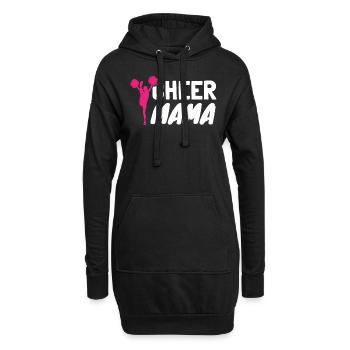 Cheer Mom - Hoodie-Kleid - Schwarz - Vorne