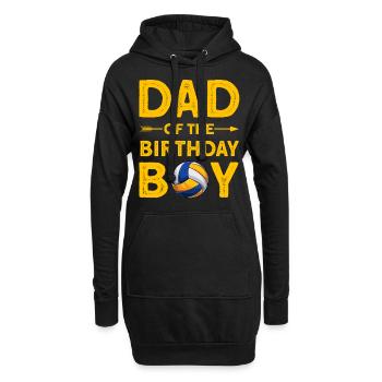 Dad Of The Birthday Boy - Hoodie-Kleid - Schwarz - Vorne