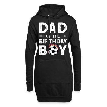 Dad Of The Birthday Boy - Hoodie-Kleid - Schwarz - Vorne