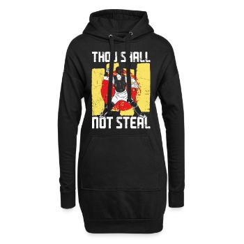 Citation biblique de Baseball Fan Catcher - Sweat-shirt à capuche long Femme - noir - Devant