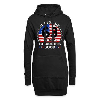 It Took Me 63 Years To Look This Good - Hoodie-Kleid - Schwarz - Vorne
