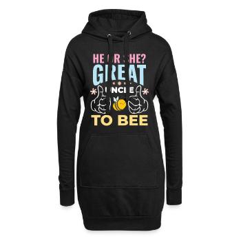 He Or She Great Uncle To Bee Great Uncle - Hoodie Dress - black - Front