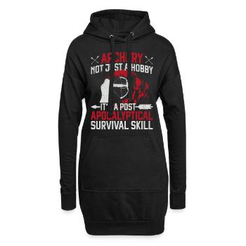 Archery Bow Archer Vintage Archery - Hoodie-Kleid - Schwarz - Vorne