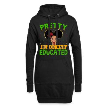 Mois de l’histoire des Noirs Histoire des Noirs Américain - Sweat-shirt à capuche long Femme - noir - Devant